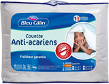 Bleu Calin anti-mijtdekbed 140X200 Cm, Voor eenpersoonsbed, Zachte microvezelhoes, Sanitized behandeling Dekbedden en dekbedden Naty Shop