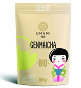 Groene thee Umami Bio Genmaicha uit Japanse culturen, 100g - Theeblaadjes met gebakken rijst -