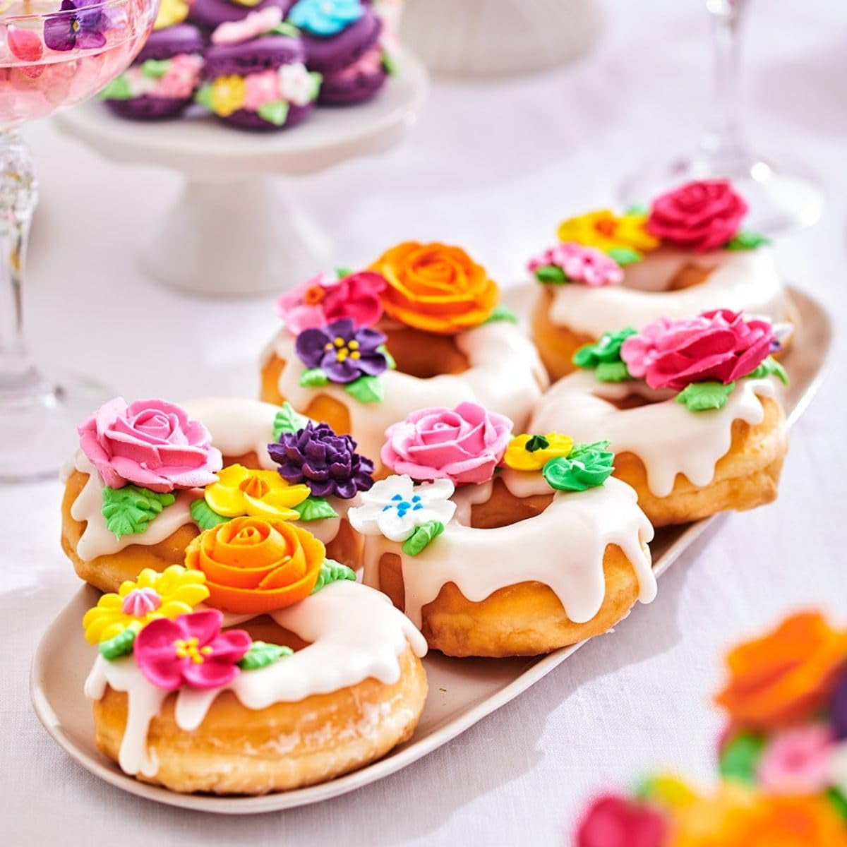Funcakes Mix voor Donuts, Backen Sie Ganz Einfach Ihre Eigenen Donuts Zu Hause in Der Friteuse Oder Im Ofen, Halal. 500 G. Naty-winkel