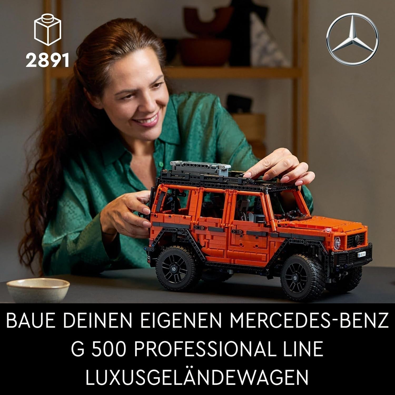 LEGO Technic Mercedes-Benz G 500 Professional Line, G-Klasse automodelbouwset, cadeau voor volwassenen, luxe terreinwagenset, Mercedes verzamelobject, speelgoedauto 42177 Bouwsets Besuche in LEGO-Store