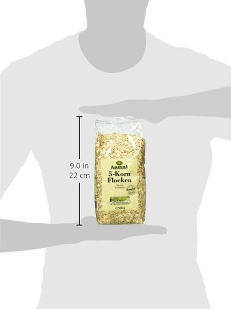 Biologische vlokken van 5 granen, 500 g
