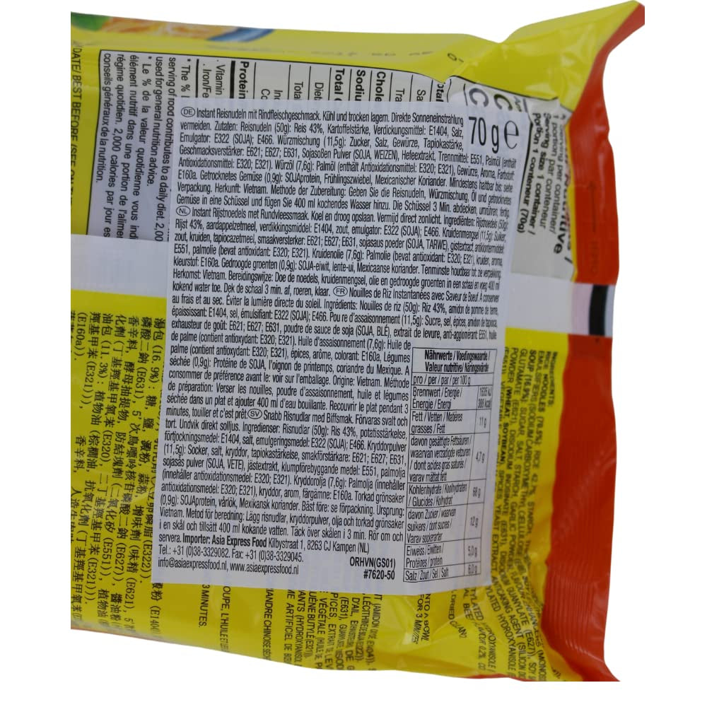 - OF Instant Glasnudeln Rindfleisch Kugel - (1 X 70 GR)