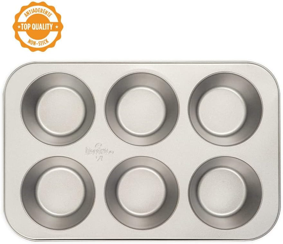Bakplaat 6 Jumbo Muffins Ø 9 Cm - 34 X 22 X 4,5 cm Bakvormen en bakplaten Naty Shop