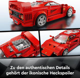 LEGO Speed Champions Ferrari F40 supersportwagen, speelset met bouwbare speelgoedauto en minifiguurbestuurder, verzamelbouwset voor kinderen, cadeau voor jongens en meisjes 76934 Bouwsets Besuche in LEGO-Store