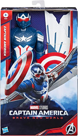 Marvel Studios Captain America Brave New World, Captain America Deluxe actiefiguur, 30 cm actiefiguren Naty Shop