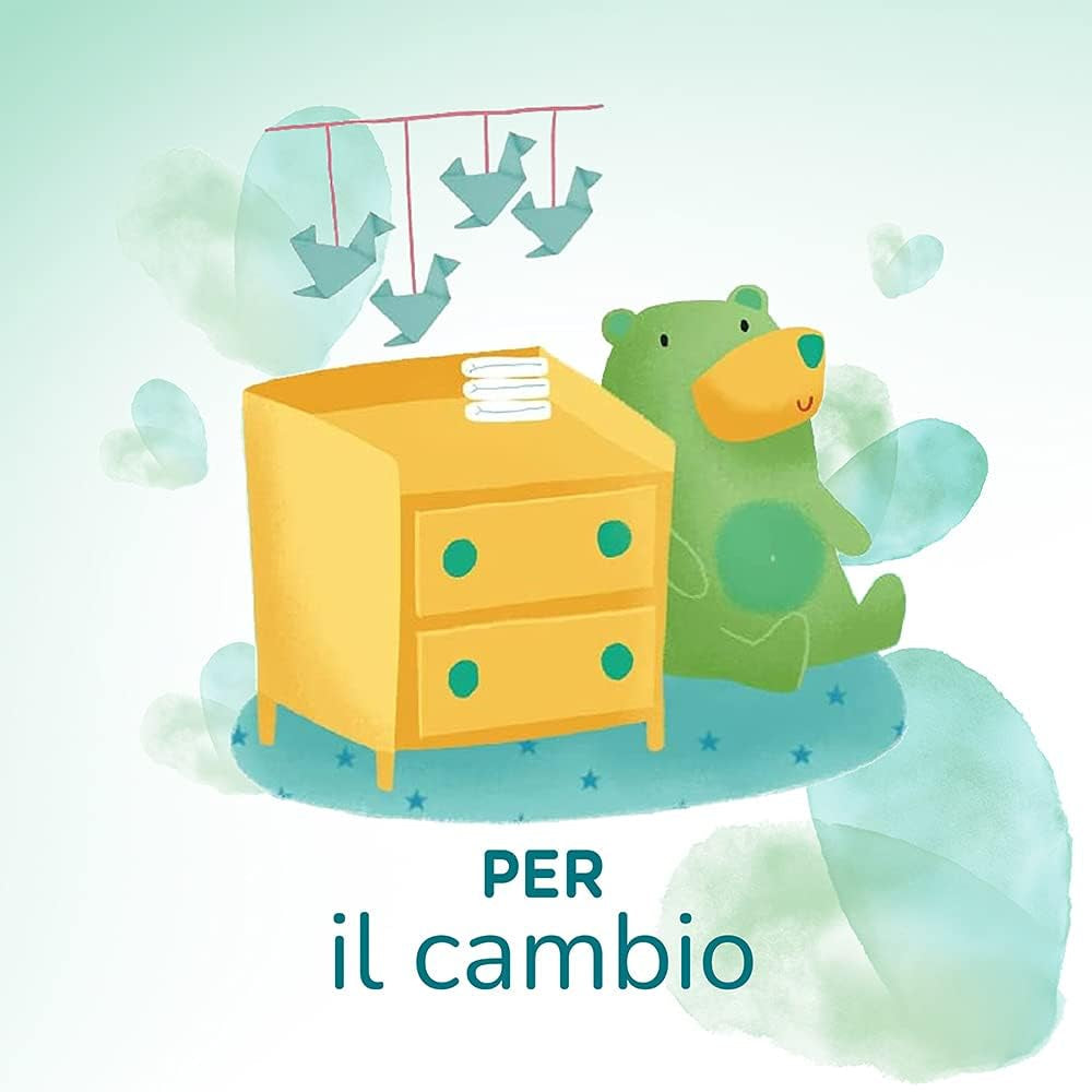 Pampers Acqua Pura Babydoekjes 468 stuks (3 stuks) - 99% water, 100% katoen, 0% plastic, alcohol en parabenen - Ideale reinigingsdoekjes voor de gevoelige huid, vochtig, geen toegevoegde ingrediënten