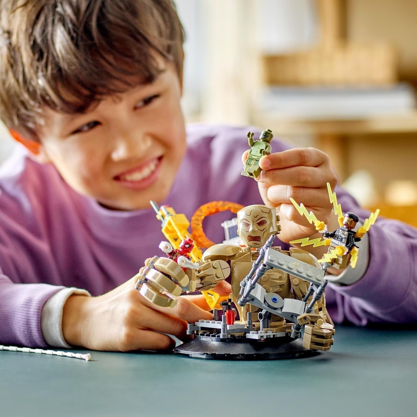 LEGO Marvel Spider-Man vs. Sandman: Showdown Superheldenspeelgoed met figuren, waaronder hagedis en elektro-rollenspel Bouwspeelgoed Cadeau voor actieliefhebbers jongens en meisjes 76280 Bouwsets Besuch in LEGO-Store