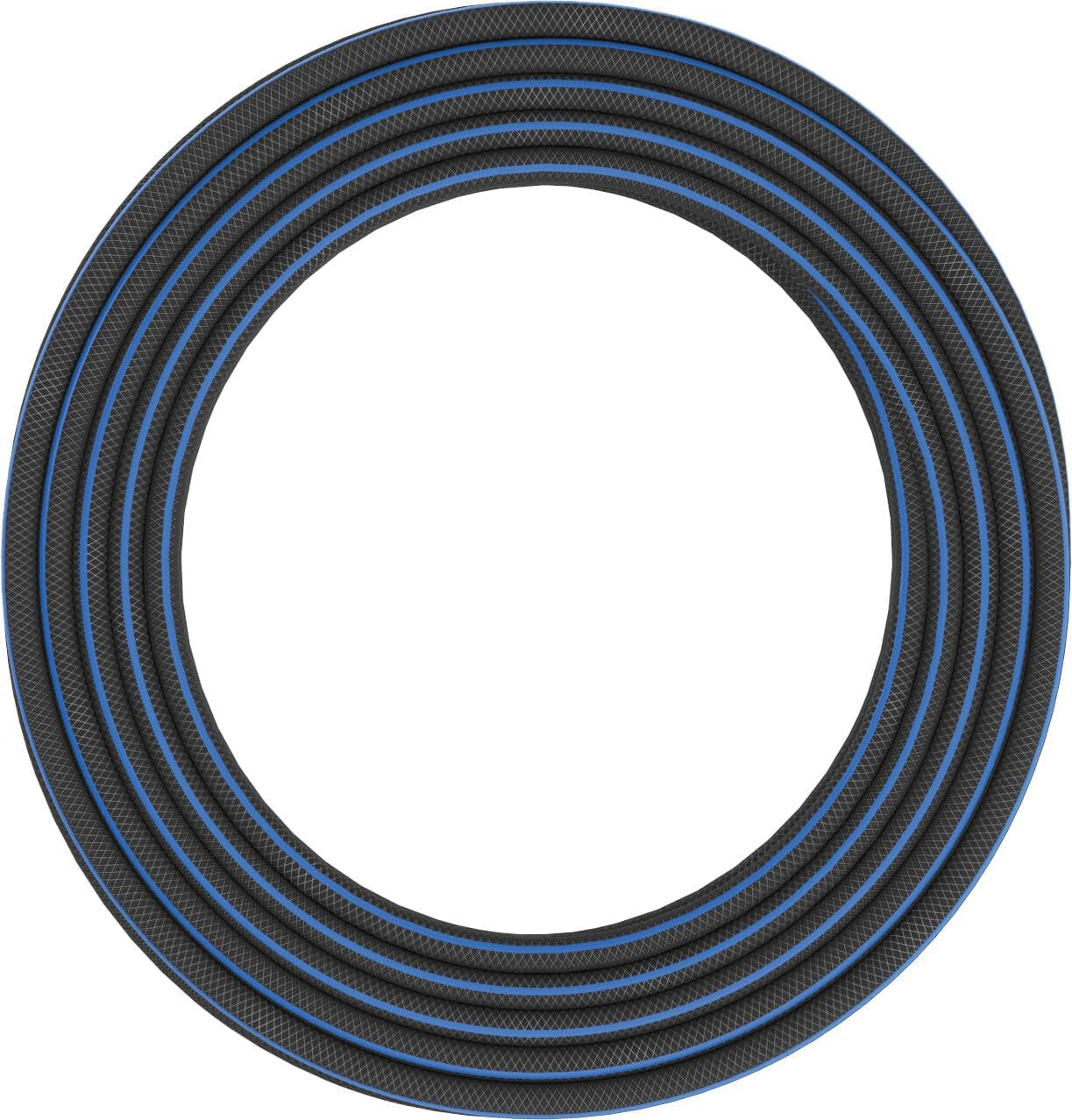 Fiskars L waterslang, UV-bescherming, drukgetest, torsiestijfheidsniveau 4 (van de 5), 30 m, Ø 1,3 cm (1/2"), 4,2 kg, zwart/oranje/blauw, 1027105