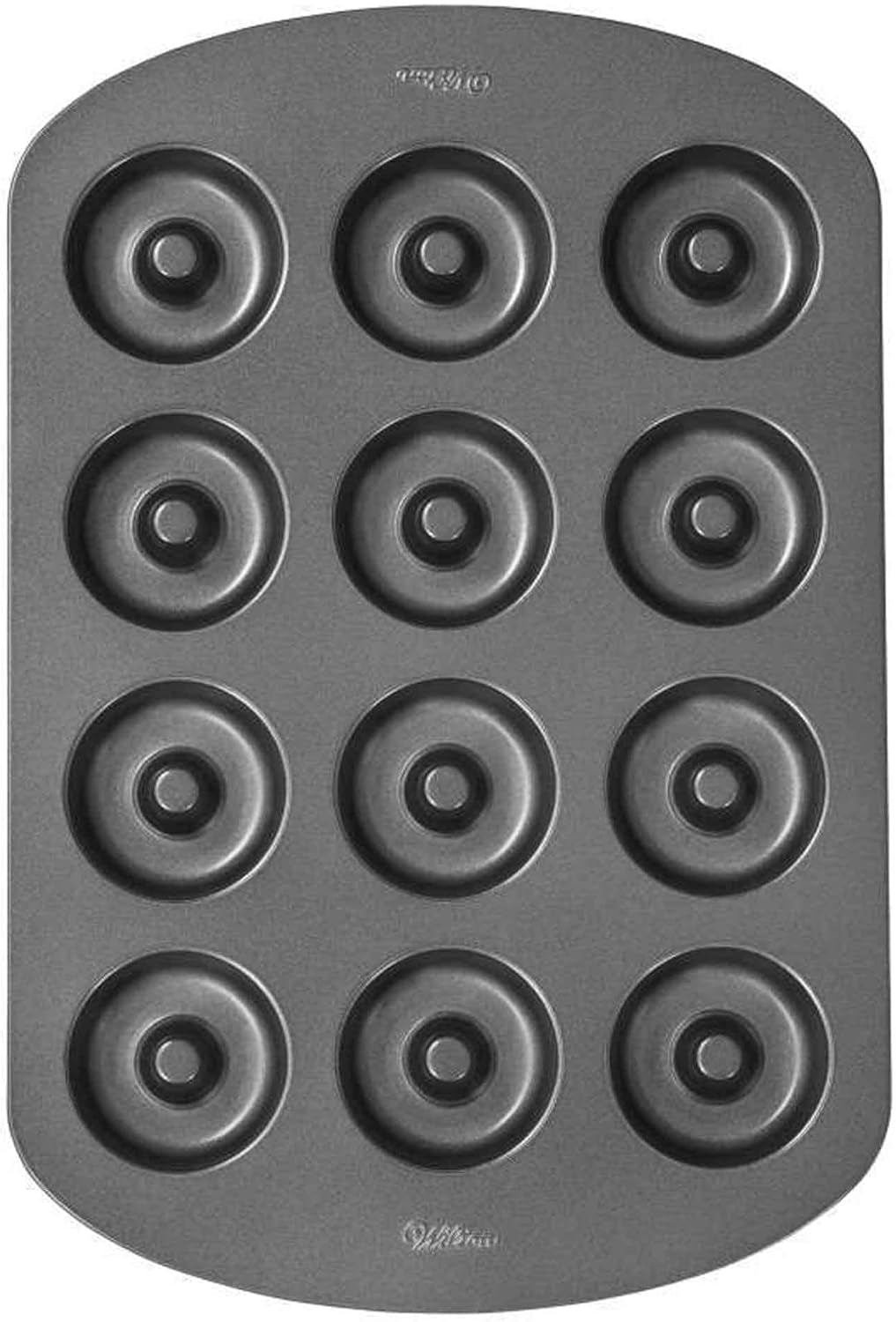 Wilton Donut-Backform Mit 12 Mulden Donutform, Hogere Donut Backform Mit Antihaftbeschichtung voor 12 Mini-Donuts, Spülmaschinenfest Vormen en bakplaten Naty Shop