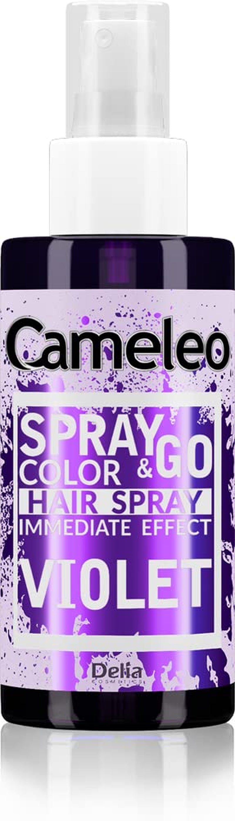 Cameleo - Spray & Go - haarverfspray - paars - voor blond, platinablond en grijs haar - eenvoudig sprayen en gaan - semi-permanent - direct resultaat - carnavalshaarverfspray - 150 ml Naty Shop Violet Haarverf 150 Ml (1 pakje)