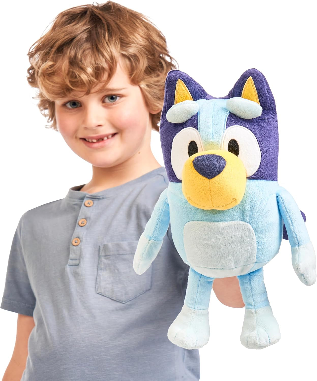 Bluey knuffel met geluidseffecten, functionele knuffel, interactieve knuffel, pratende knuffel, knuffel (33cm) Naty Shop Dolls