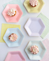 Pratende tafels Leuke pastelservetten | Hoge kwaliteit recyclebare wegwerp zachte servetten voor kinderen verjaardagsfeestje baby shower vrijgezellenfeest picknick decoupage servies