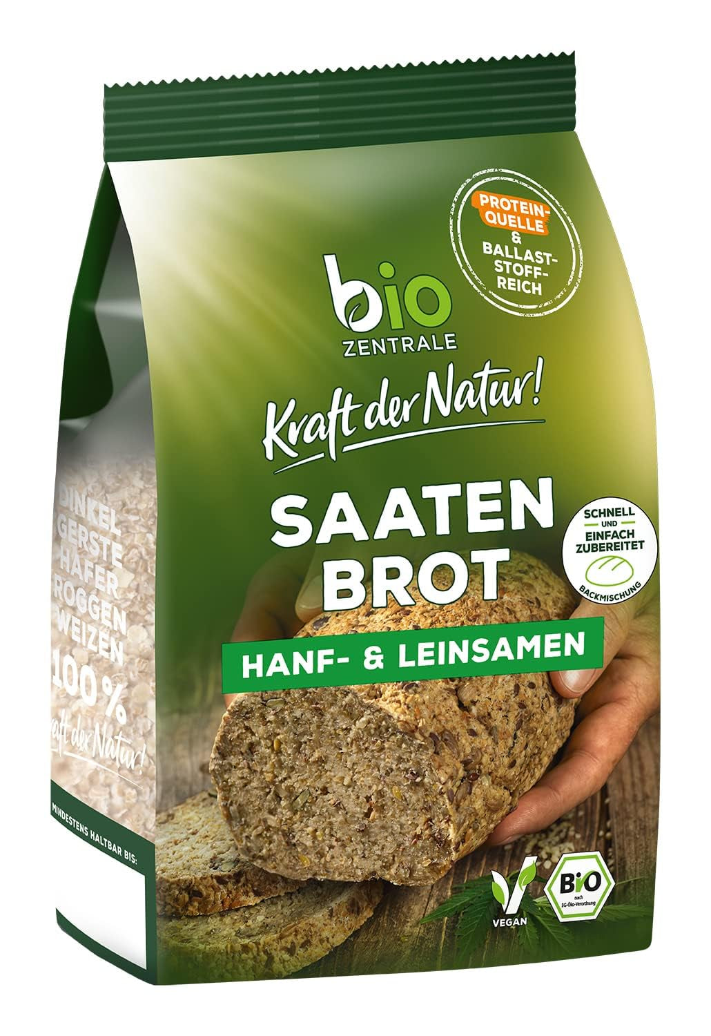 Biocentraal heel lijnzaad | 7 x 400 g biologisch lijnzaad | Ideaal voor yoghurt, muesli en brood | Alternatief voor psyllium, hennepzaad en chiazaad