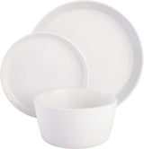 Sofia Coupe serviesset, servies voor 4 (12-delig), wit met stippen