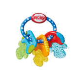 Nuby bijtring voor baby's bevordert het zicht en de motoriek; het grijpspeeltje met ijsgel bereikt zelfs de kiezen; vanaf 4+ maanden