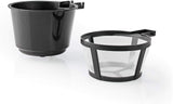 NEDIS Espressor - Gefilterde koffie - 0,4 l - 1 Kopje - Timer - Zwart/Zilver