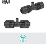Gardena Micro-Drip-System T-stuk voor sproeikoppen: verbinding tussen 13 mm buizen en een sproeikop, automatische plantenbewatering, snelle en eenvoudige aansluittechniek, herbruikbaar (13206-20)