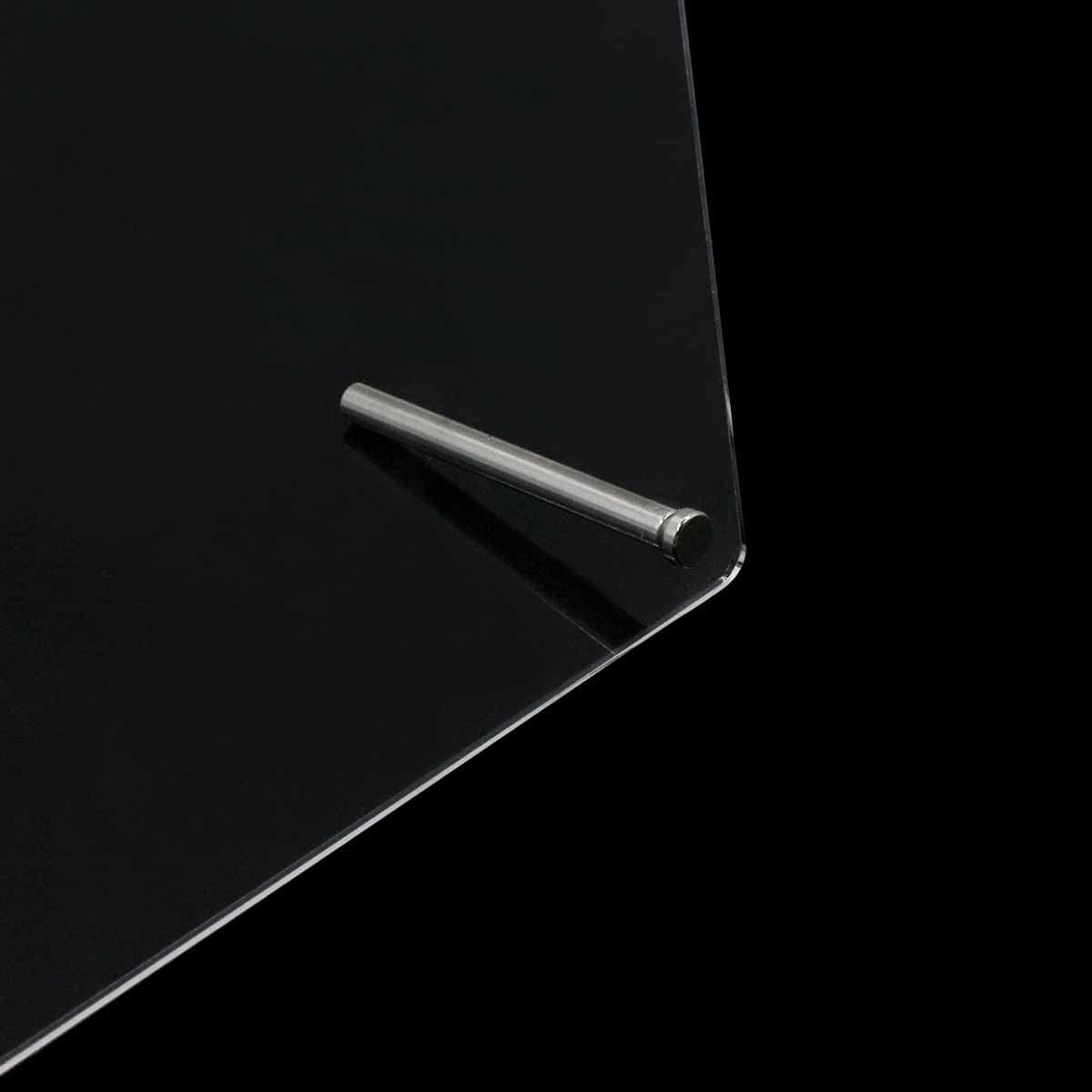 Nageldisplay van acrylglas met displaystrips en nanokleefstof, nageltipdisplay, transparante nail art-kleurenkaart, nail art-display, nageloefeningsdisplay (transparant)