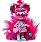 Mattel DREAMWORKS TROLLS Together Strong - Haarsmaakvolle Queen Poppy-modepop - 15+ accessoires, glitterkam, wasbare glittergel, vanaf 3 jaar HNF25 Naty Shop Poppy-poppen Pluche harig haar