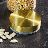 MasterClass Luchtdichte glazen voedselbewaarpot met messing deksel, 700 ml (1,25 pt) Voedselbewaardozen Naty Shop