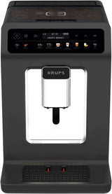 KRUPS Evidence One automatische espressomachine met melkslang, one-touch cappuccino, 12 speciale dranken, 2-kops functie, kleurendisplay, espressomachine, TÜV certificaat, zwart, EA895N10