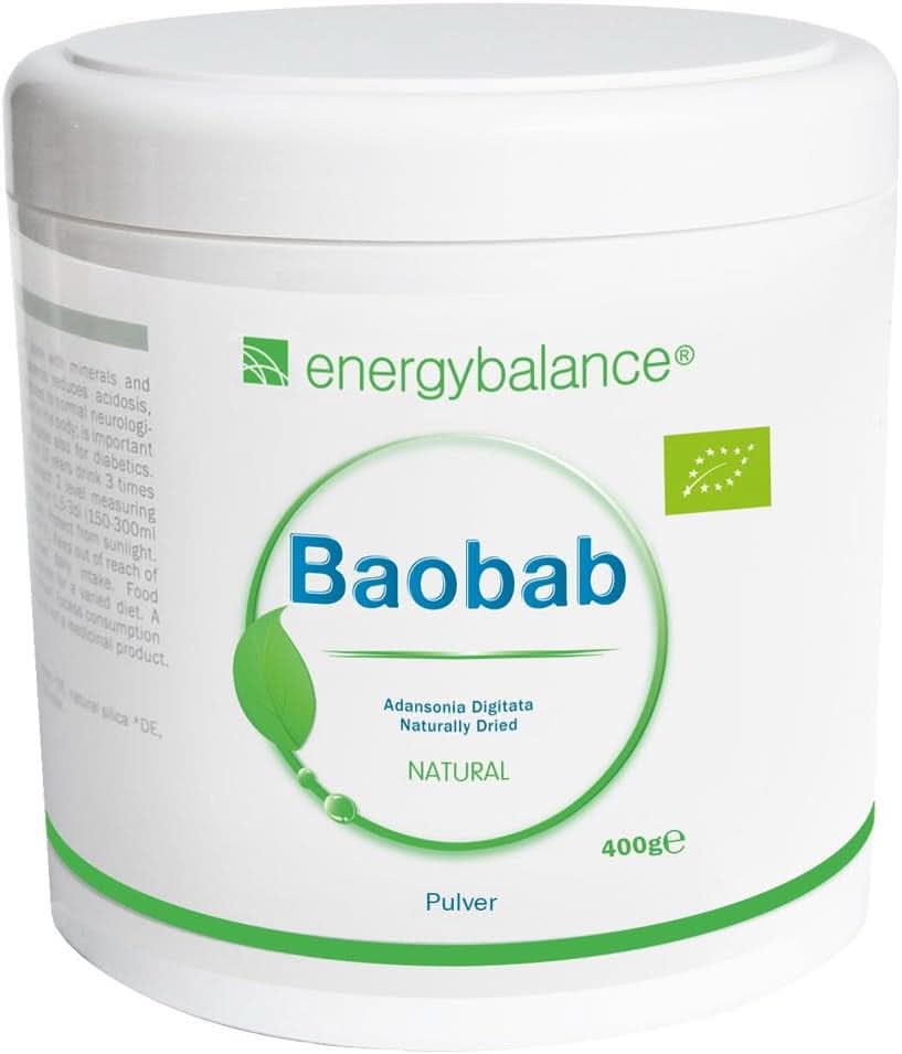 Baobab biologisch poeder - vitamine C, calcium, magnesium, kalium, 400 gram Aromas Naty Shop