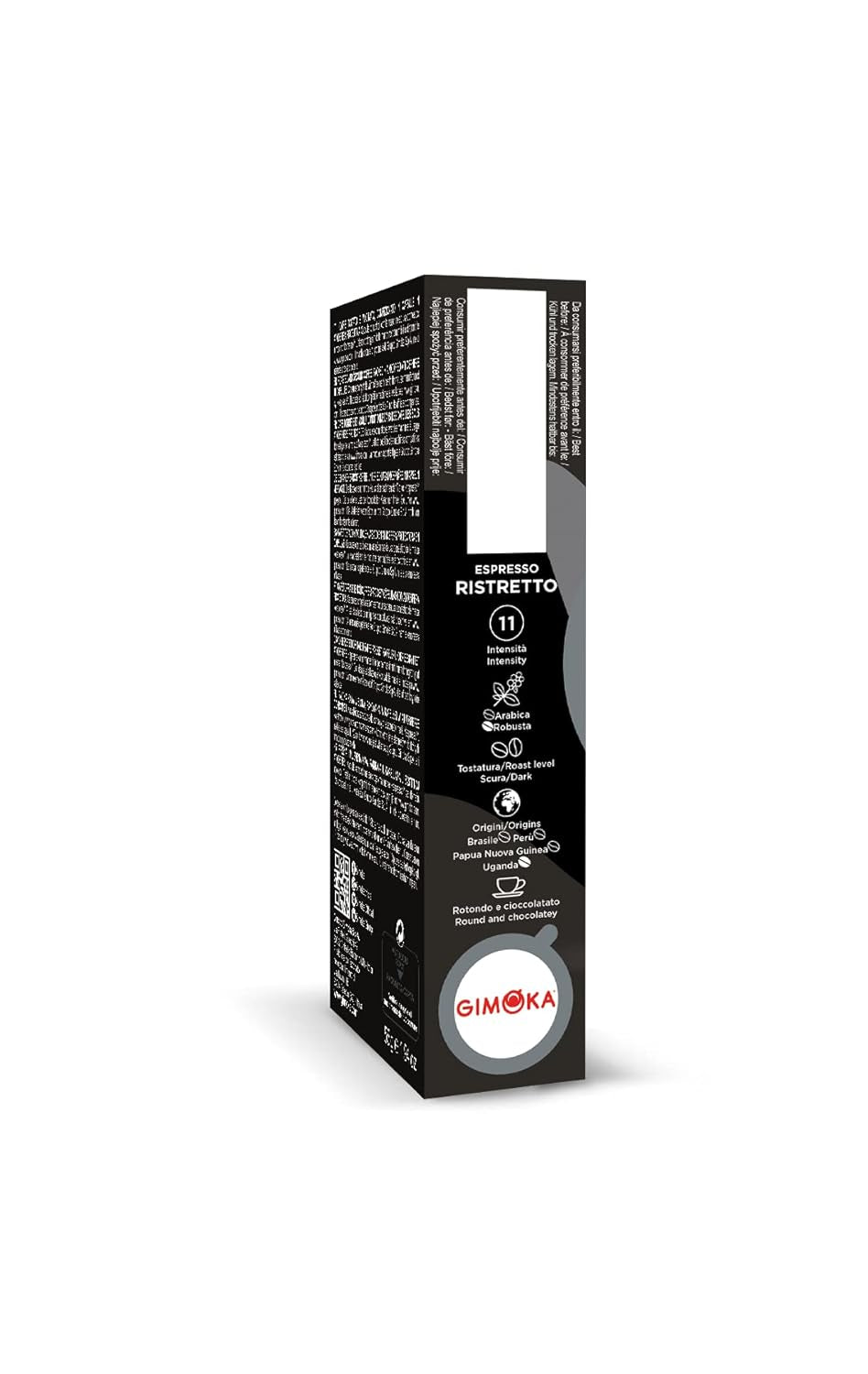 Gimoka Kaffeekapseln Espresso Ristretto, Intensität 11/13-100 Kapsel aus Aluminium - Compatibel met Nespresso* Haushalts-Espressomaschinen - 100 Stück (10 x 10 Getränke) - Hergestellt in Italien