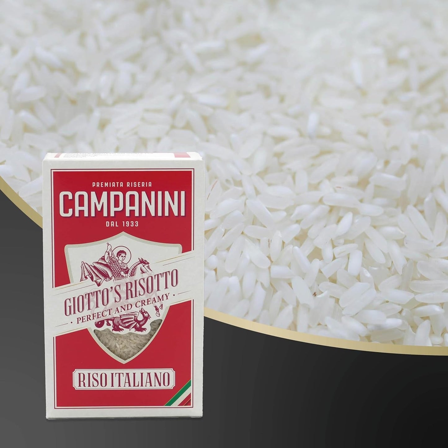 Originele rijst voor risotto | Campaninirijst voor risotto | 1000g | uit Italië | Risotto's en soepen