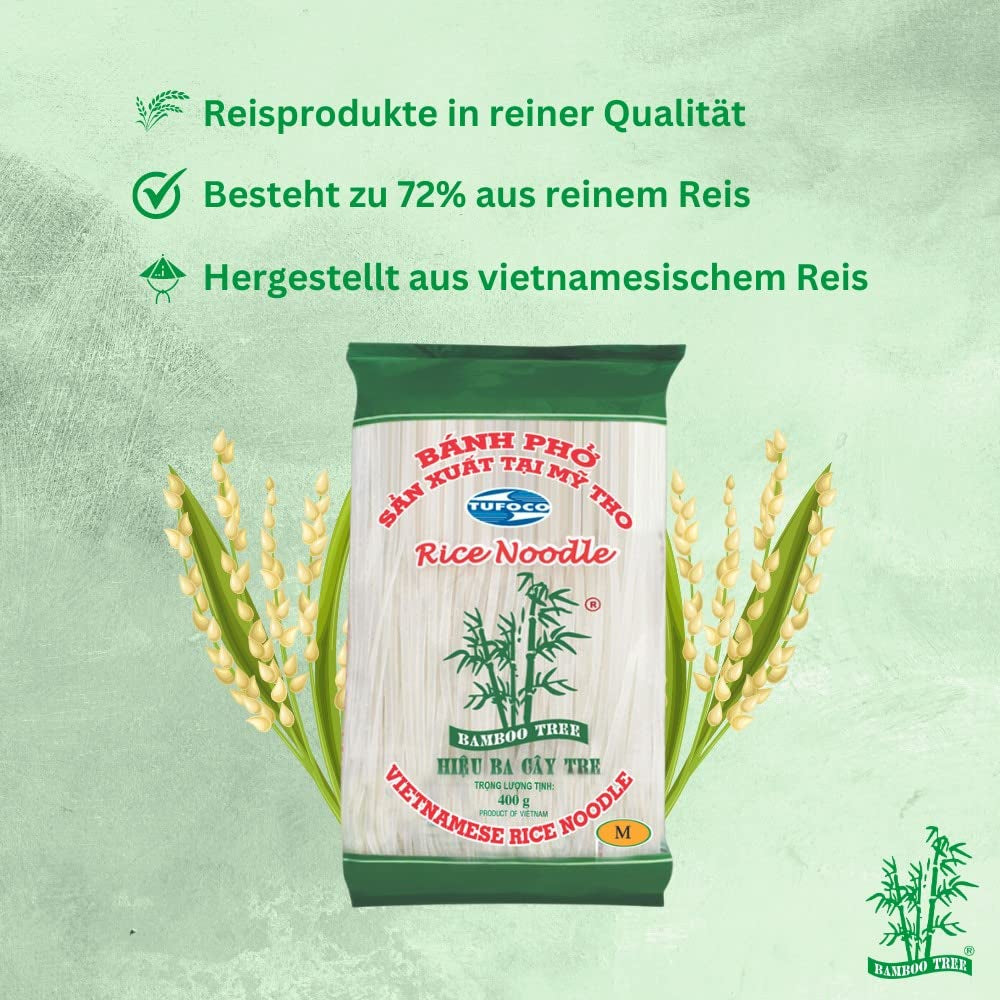 BAMBOE BOOM - Reisnudeln 3 Mm. - 1 X 400 GR