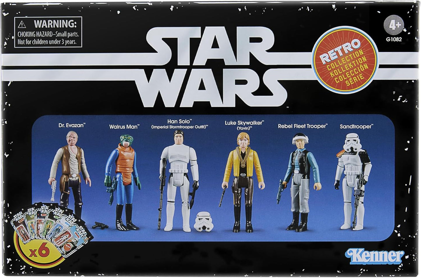 Star Wars Retro Collectie Star Wars: A New Hope Multipack 6 actiefiguren Actiefiguren van 9,5 cm Naty Shop Standaardtitel