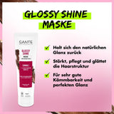 SANTE Naturkosmetik Glossy Shine Mask biologisch berkenbladextract + 3x eiwitcomplex, siliconenvrij en hydraterend haarmasker, veganistische haarverzorging voor meer glans en soepelheid, 150 ml Naty Shop Haarmasker