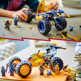 LEGO NINJAGO Arin's Ninja off-road buggy, ninja speelgoed met auto, draak en 4 minifiguren, buggy model avonturenset voor kinderen, verjaardagscadeau voor jongens en meisjes vanaf 7 jaar oud 71811 Bouwsets Beuche in LEGO-Store