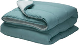 Pikolin Home - Omkeerbaar dekbed 300 G - Tweekleurige Scandinavische vulling - Voor bed 90 - comfortabel, warm, ademend, groen, 150 X 220 cm Dekbedden en dekbedden Naty Shop Donkergroen Kussen 100/105 - 180 X 260 Cm