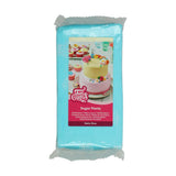 FunCakes Baby Blue Rolfondant: Gemakkelijk te gebruiken, soepel, flexibel, zacht en buigzaam, perfect voor taartversiering, halal, koosjer en glutenvrij. 1 kg Naty Shop Standaardtitel suikerpasta