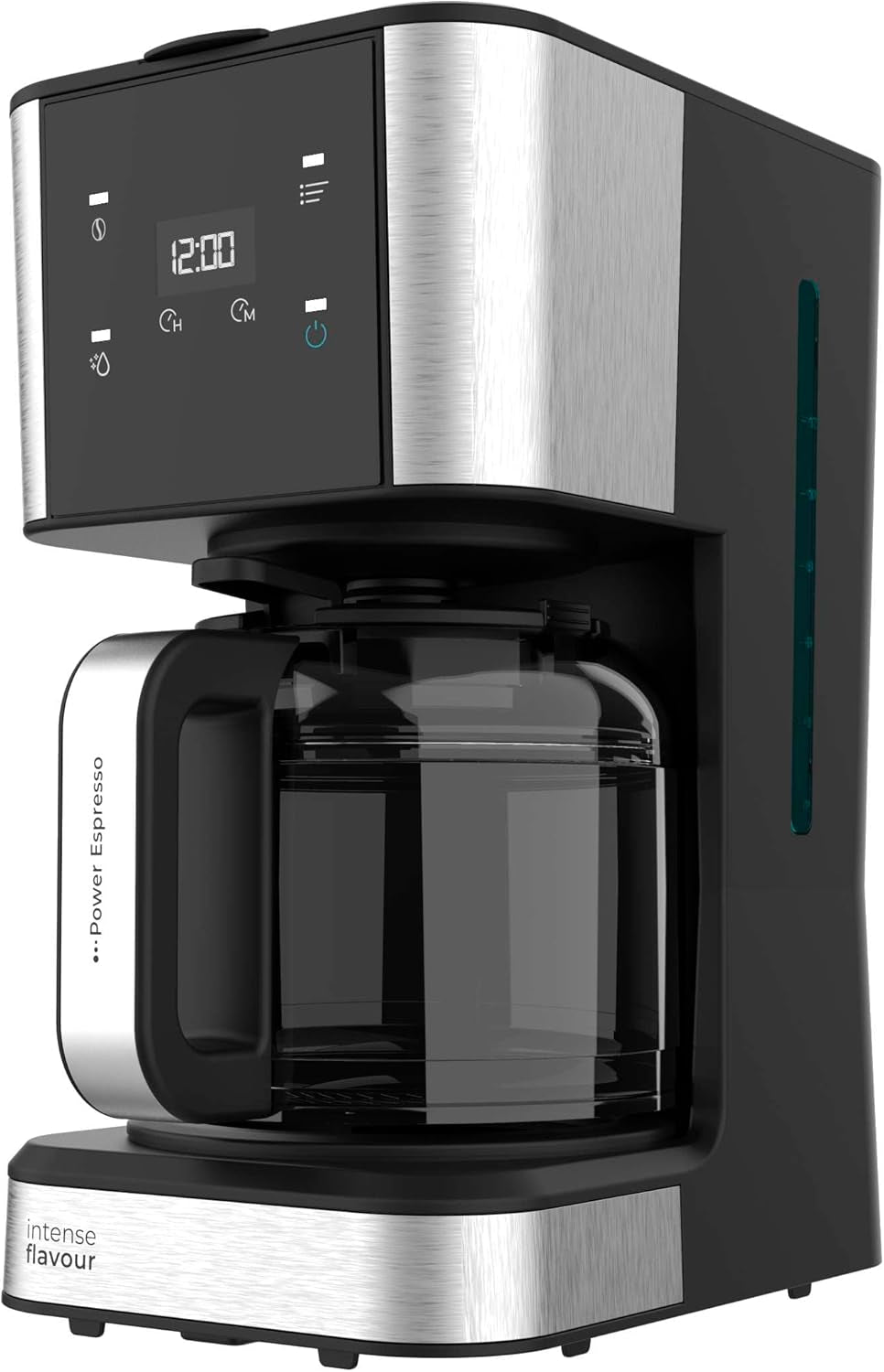 Espresso met filter Cecotec Coffee 66 Drop and Touch, vermogen 950 W, 1,5 L, 12 kopjes, touchscreen, glazen karaf, 24-uurs timer, 6 schakelaars, herbruikbaar gaasfilter