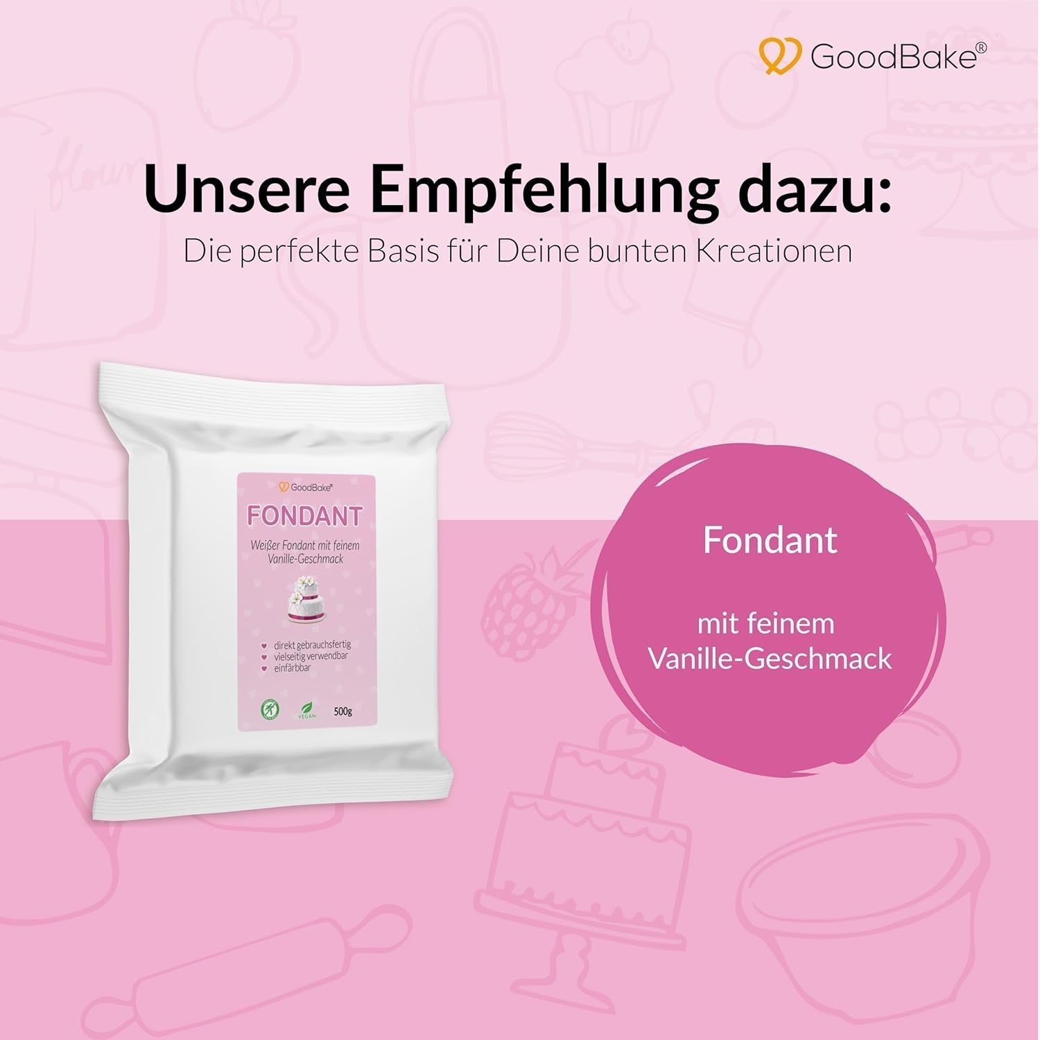 Goodbake Pastel Lilac Food Colour (11ml) - Hoge dosis Food Colour - Voor het kleuren van taarten, fondant, botercrème, macarons, drankjes, slijm en vele andere items. 100% veganistisch