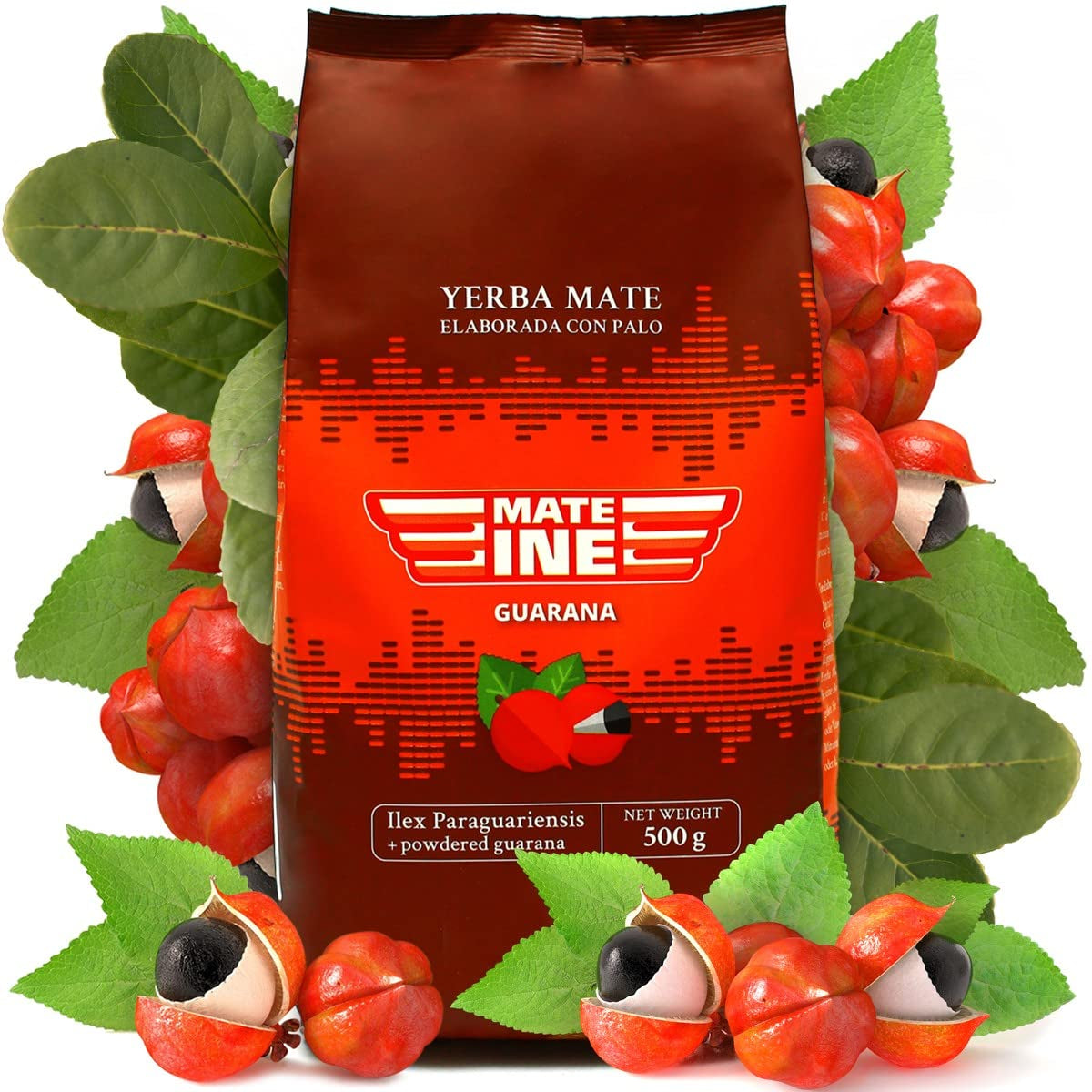 Mate Yerba Mate thee met guarana, neutraal, 500 g