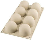 Silikomart, Vorm voor Tartufo-siliconencakes, 8 enkele poorten, Ø 62 H 52 mm Keuken Naty Shop