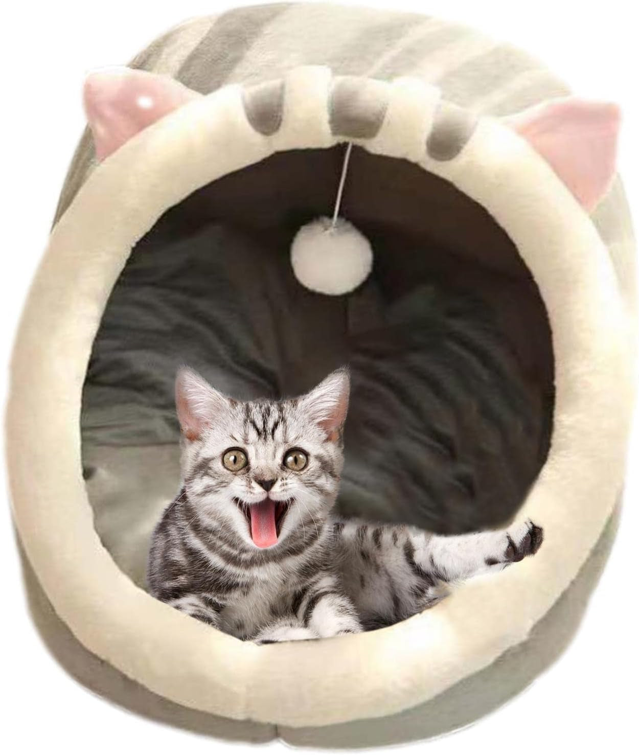 Katzenhaus Für Indoor Winterfest Wasserdicht Und Warm katzenhöhle Katzen Wasserdichtes Wetterfestes Faltbares Tierheim Warm Pet Nest, voor Kleine bis Mittlere Größe Katzen