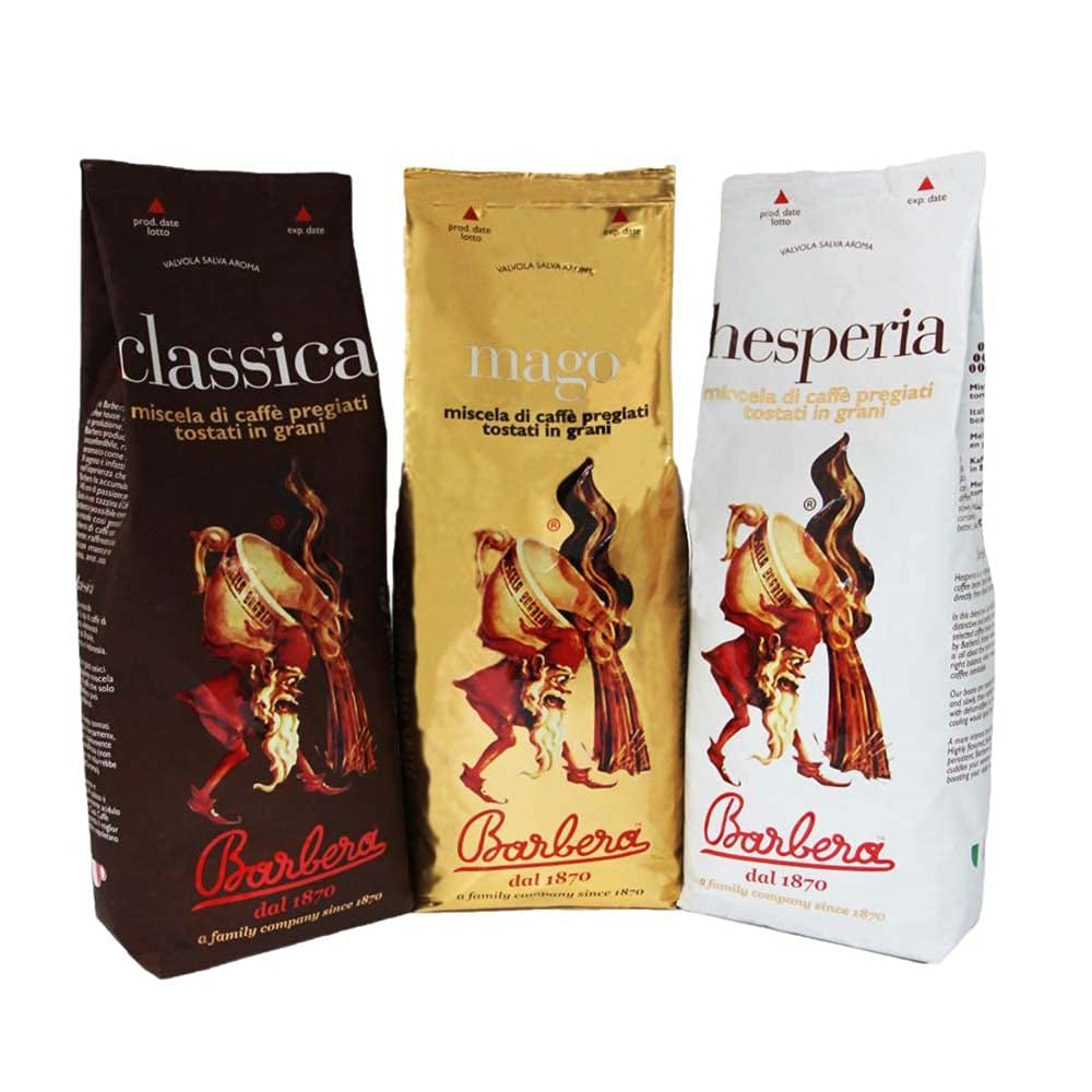 Caffè Barbera - Koffieset met 3 melanges - 1870