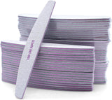50 Stück Nagelfeile 100/180, Halbmond Nagelfeilen Für Gelnägel, Doppelseitige Nagelfeilen Set, Nagelvijl, Grit Wegwerpnagelvijl voor Nagelstudios DIY Nail Art Zuhause, Weiß