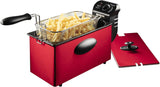 Bestron oliefriteuse met koudezonetechnologie, 3,5 liter, 2000 watt Apparaten Naty Shop Rood Enkel