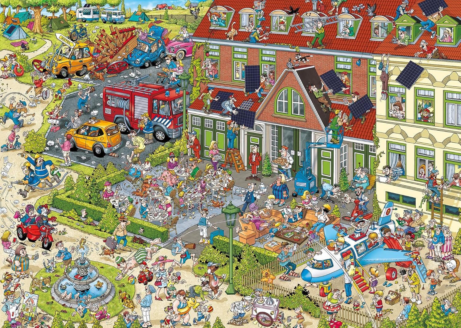 Ravensburger Puzzel 12000723 - Het Hotel - Puzzel van 1000 stukjes voor volwassenen en kinderen vanaf 14 jaar, Puzzel Naty Shop New Design