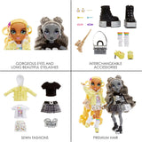 Special Edition Rainbow High Shadow High - Madison Twins Sunny en Luna - 2 modepoppen in gele en grijze designeroutfits, mix & match met accessoires - voor verzamelaars en kinderen van 4-12 jaar