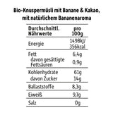 FRECHE FREUNDE KIDS, Bobs & DIKKAS Krokante banaan-cacaomuesli, knapperige chocolademuesli voor kinderen, suikerarm, geen toevoegingen, 100% veganistisch, 6 stuks (6 x 280 g)