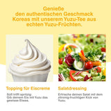 Easycookasia Koreaanse drank – Yuzu-thee | Fruitig, zoet en citrus | Met vitamine C | Voor thee, limonade, cocktails en desserts | Ontdek de Aziatische theecultuur (500g)
