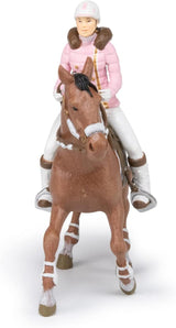 PAPO - Paardenfiguur - Rider Fashion Winter, passie voor paardrijden, speelgoed voor kinderen vanaf 3 jaar. Actiefiguren van Naty Shop