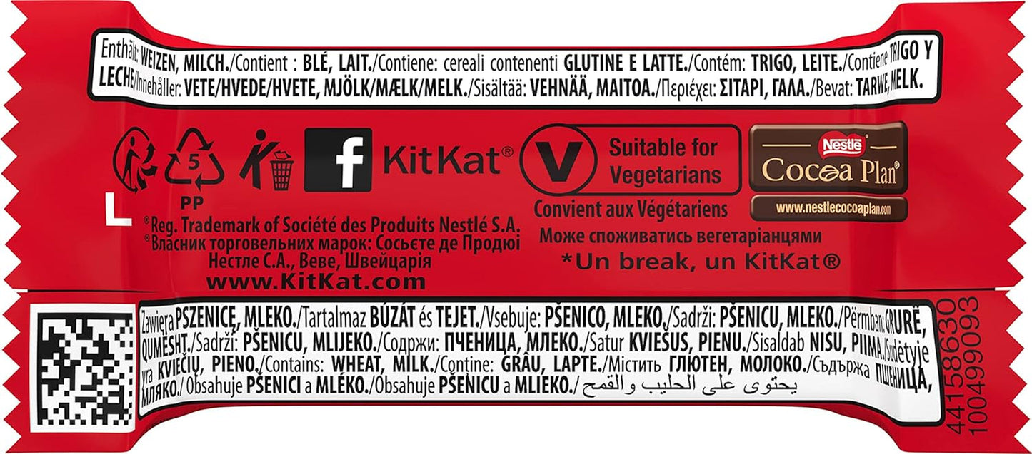 Nestlé Mini Chocoladerepen Melkchocolade Krokante Wafelrepen 3 Stuks (1 x 217 g)
