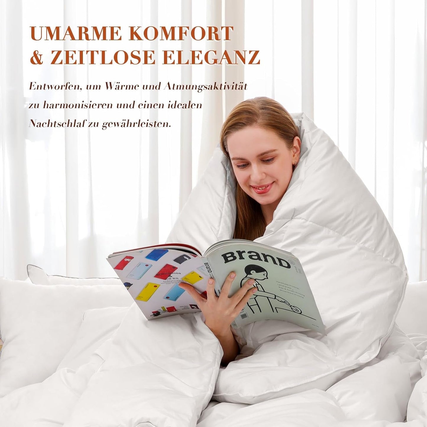 Donzen dekbed 135X200 Alle seizoenen 100% katoen 4-seizoenen dekbed 135X200 met ganzendons en veren Hoog pluizig 3D-schottendoos Medium warmte Quilts en quilts Naty Shop