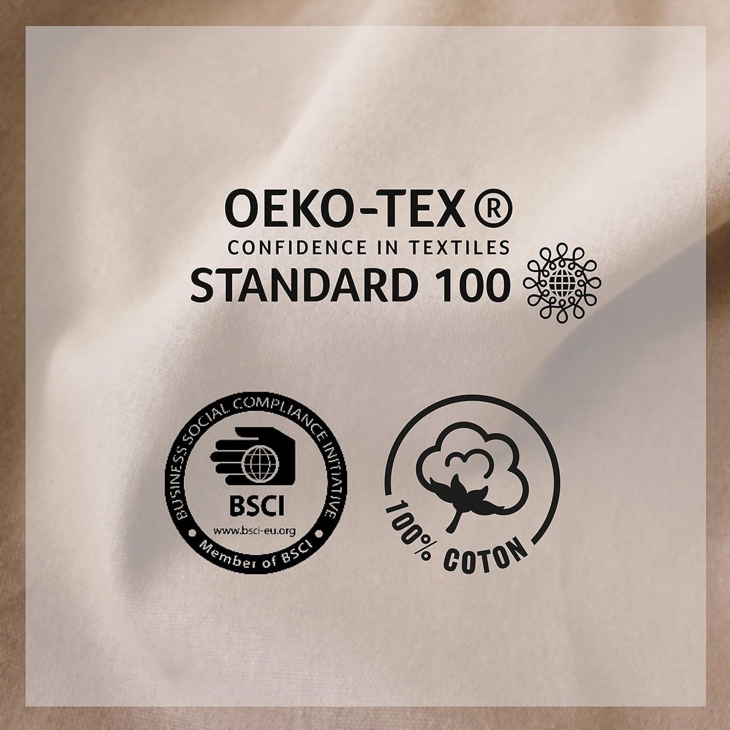 Enjoy Home Deken, Beige, Naturel, Met 4 Jute Pompons, 90 X 190 Cm, 100% Katoen, Oeko-Tex Gecertificeerd, Panama Collectie Naty Shop Dekens en Quilts